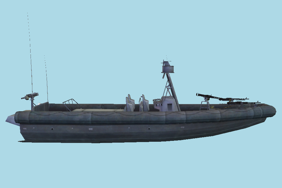 Warhorse Patrol Boat 3d model